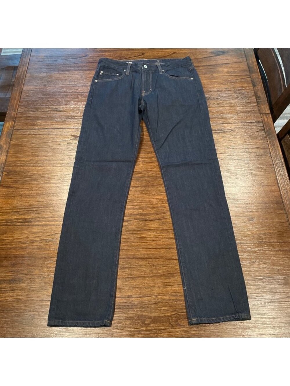 AG Tellis Modern Slim Jean Mens 31x33.5 Dark Wash Indigo Denim Minimalist Casual